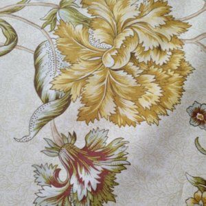 Waverly Spice Of Life Floral Gold Blossoms Home Décor Drapery Fabric 4yd…
